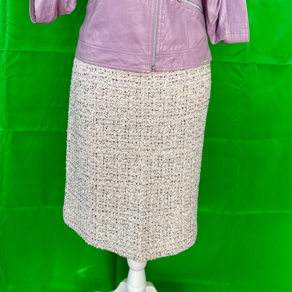 Gorgeous St John tweed violet and cream skirt